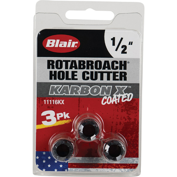3pk 1/2" Cutters with KX Coating 11116KX