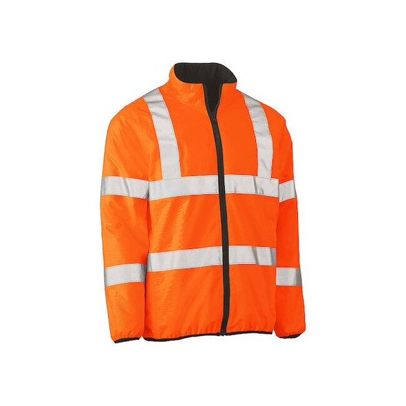 Bisley Puffer Jacket, Polyester, Class 3 R, Hi-Vis Orange, XL 333M6350H-OR/XL