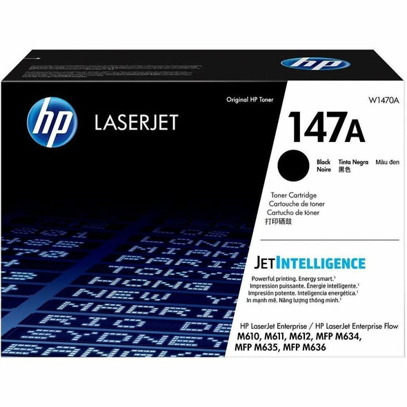 HP 147A Original Laser Toner Cartridge - Black - 1 Carton - 10500 Pages