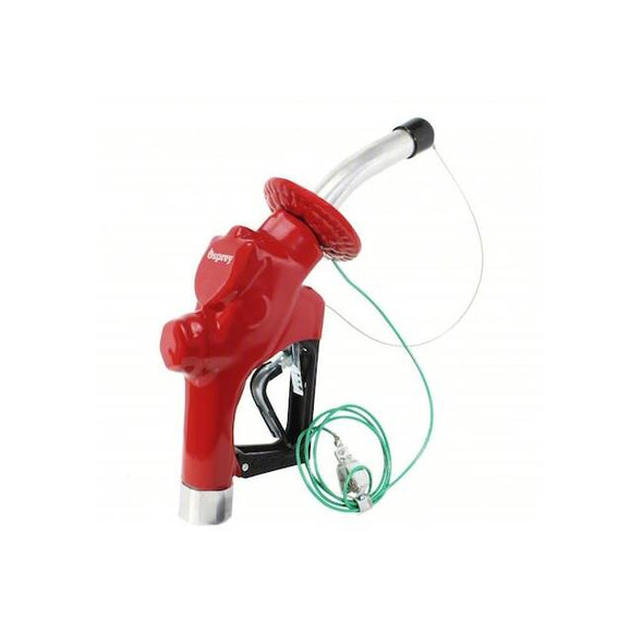 Hewitt FuelNozzle,Red,1in,BSP,7inAluminumSpout 1149840N
