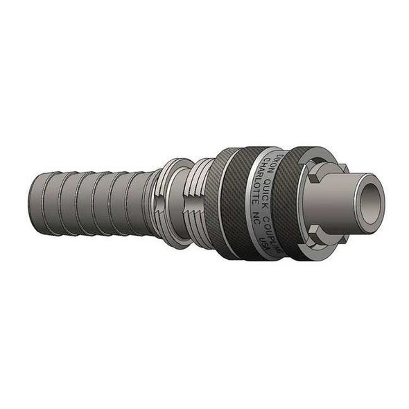 Dixon Quick Connect,Plug,1/2" Body,3/4" Barb N4S6-B-LS