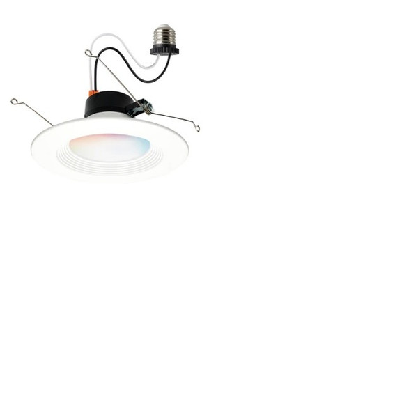 Satco S11570 5/6" Round Starfish RGBW Smart LED Retrofit Downlight Stepped Baffle