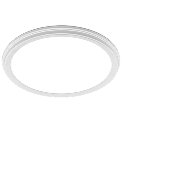 ETI 56576111 13" LowPro White Deco LED Flushmount 16W CCT Select w/ Nightlight