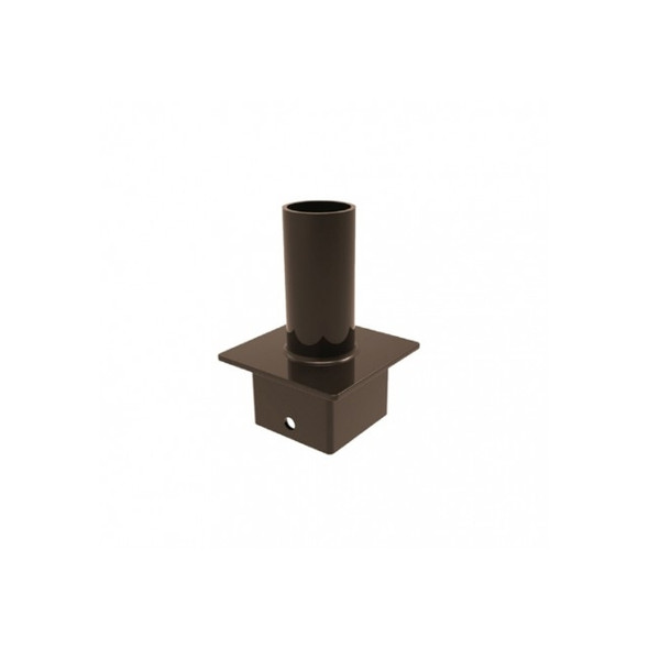 Keystone KT-PMTT-4SQ-SV Pole Mount Single Tenon 2-3/8" Top Mount Vertical for 4" Square Pole