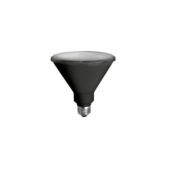 TCP LED17P38D50KFLB Dimmable 17W LED PAR38 5000K 40° Flood Black Housing Case/12