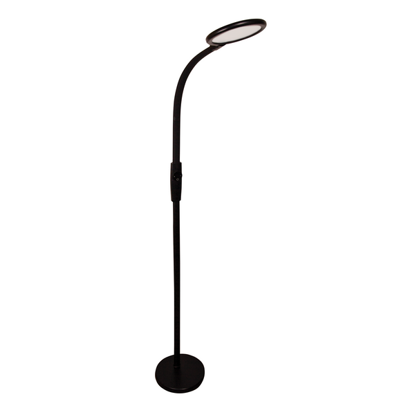 TCP 555FLDIMREMBK40K Solistic Adjustable LED Floor Lamp with Remote