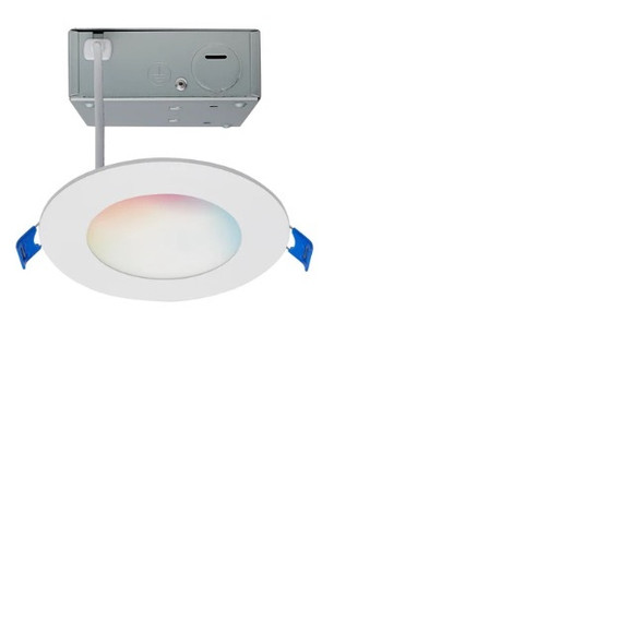 Satco S11560 4" Starfish RGBW Smart Slimfit Round LED Downlight Flat Lens 120V