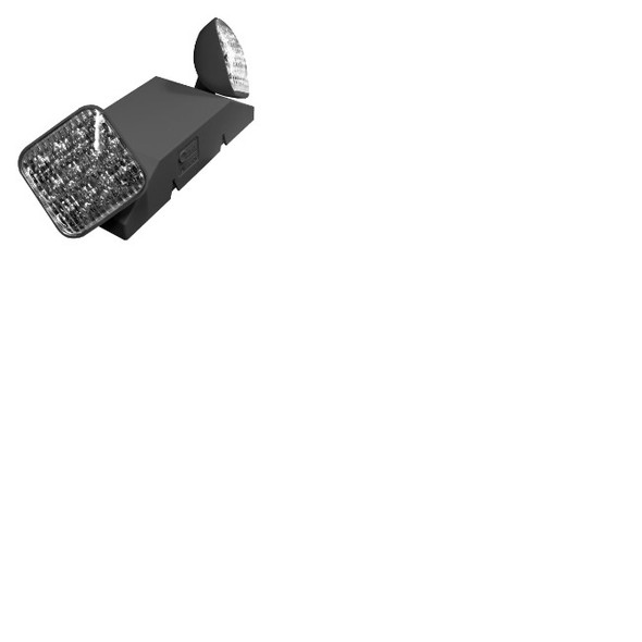 TCP LEDWELB Black LED Emergency Light 2-Head 120-277V