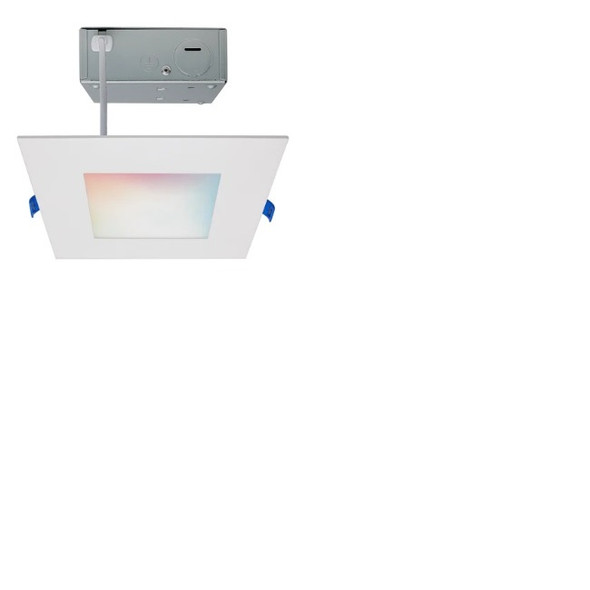 Satco S11563 6" Starfish RGBW Smart Slimfit Square LED Downlight Flat Lens 120V