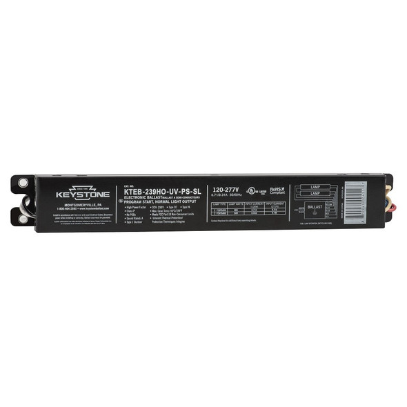 Keystone Technologies KTEB-239HO-UV-PS-SL Program Start Electronic Ballast High Power Factor