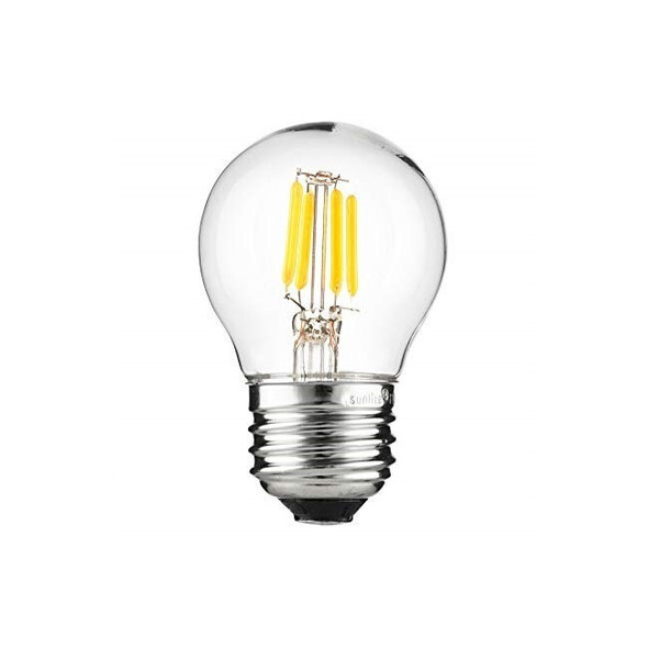TCP FG16D4050EC Dimmable LED G16 4W Clear Filament E26 Bulb 5000K