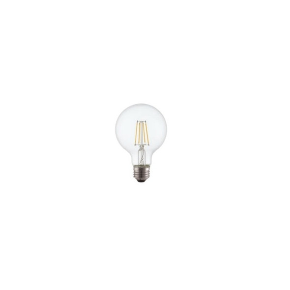 TCP FG25D4022KC Dimmable LED G25 4W Clear Filament E26 Bulb 2200K