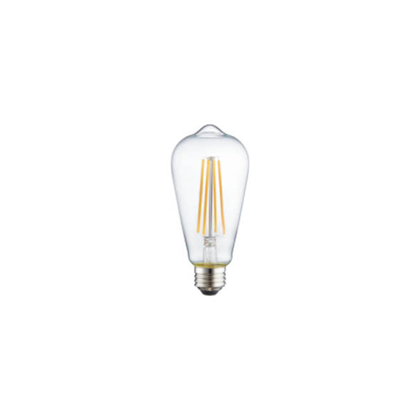 TCP FST19D4027CCQ Dimmable 4.2W LED ST19 Clear Filament 2700K E26 40W Equivalent California Quality Case/12