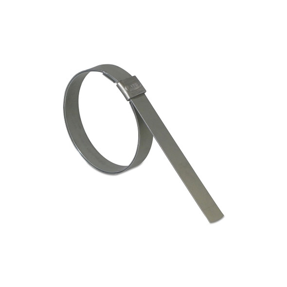 Junior® Smooth ID Clamp, 1-1/4 in dia, 1/2 in W, 0.030 in Thick, 201 Stainless Steel