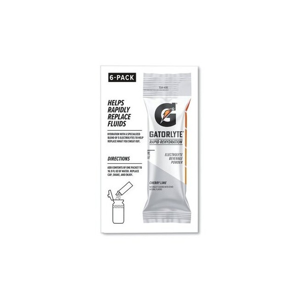 Gatorlyte® Rapid Rehydration Powder Stick, Watermelon, 16.9 oz, 6 sticks/PK, 8PK/CA
