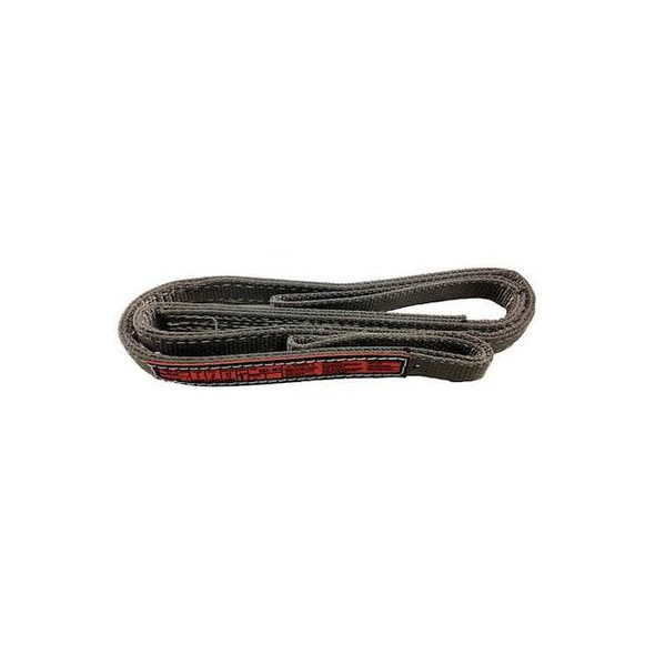 Synthetic Web Sling, Type 3, 8 ft L, 3 in W, Nylon, Gray