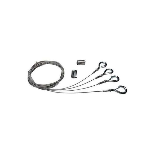 Lumination CableMountingKit,Gray,1/4inH,120inL YCABLEHOOK010FTPAIR