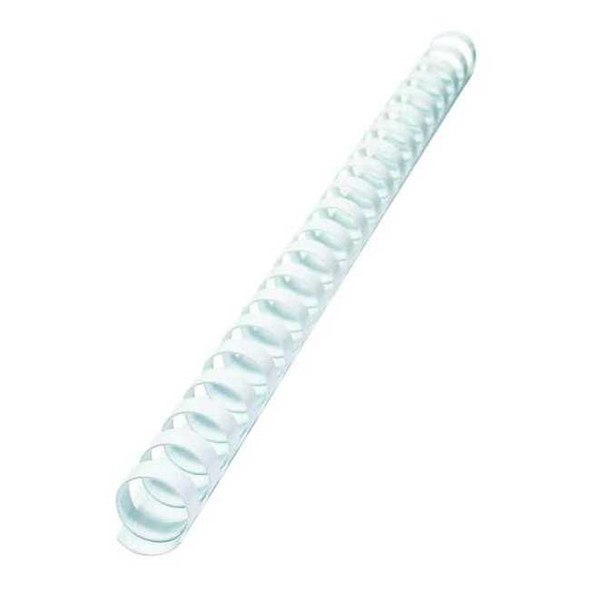Sircle Binding Spines, Comb, 3/8in, White, PK100 378319