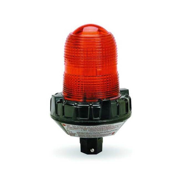 Strobe Light, Amber, Strobe Tube, 120V AC, 80 FPM, 5 1/2 in Dia., (F) 3/4 in NPT