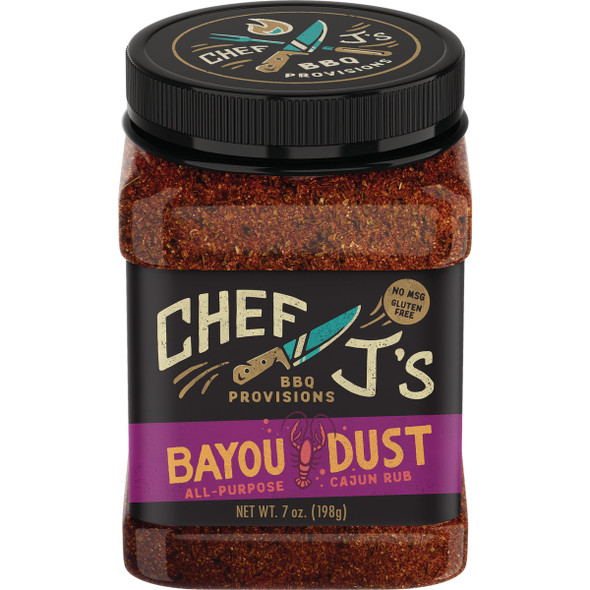 Chef J's Bayou Dust 7 Oz. Cajun Rub RB001