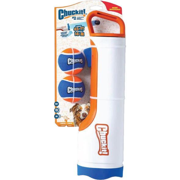 Chuckit Cannon & Cannon Max 16M Dog Ball Launcher 36284 Pack of 2