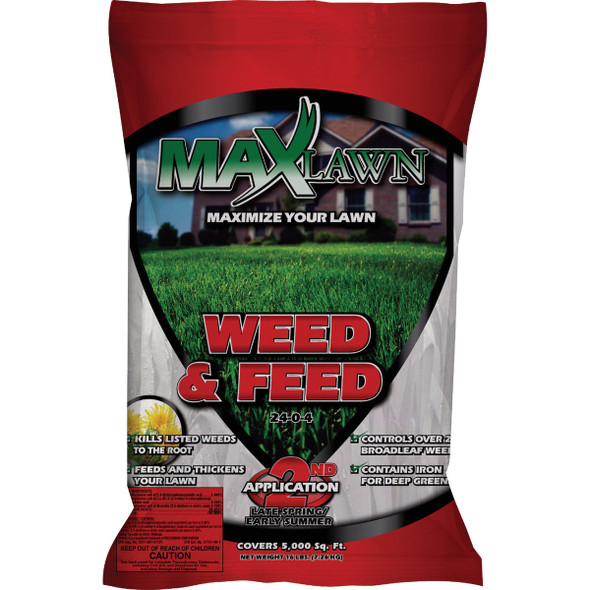 MaxLawn Weed & Feed 5000 Sq. Ft. 24-0-4 Lawn Food 720-2013