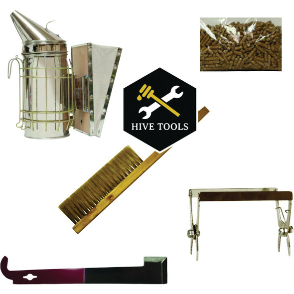Harvest Lane Honey Beginner Beekeeping Tool/Accessory Kit TOOLKIT-101