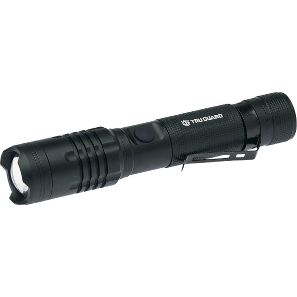 TruGuard 1000 Lm. Rechargeable LED Tactical Flashlight Pack of 12