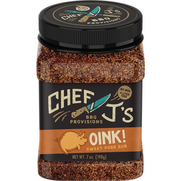 Chef J's Oink! 7 Oz. Sweet Pork Rub RB005