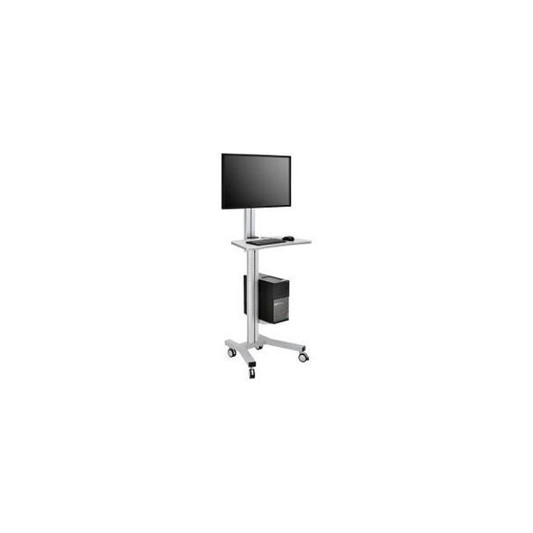 Global Industrial Mobile Height Adjustable Desktop Computer Workstation