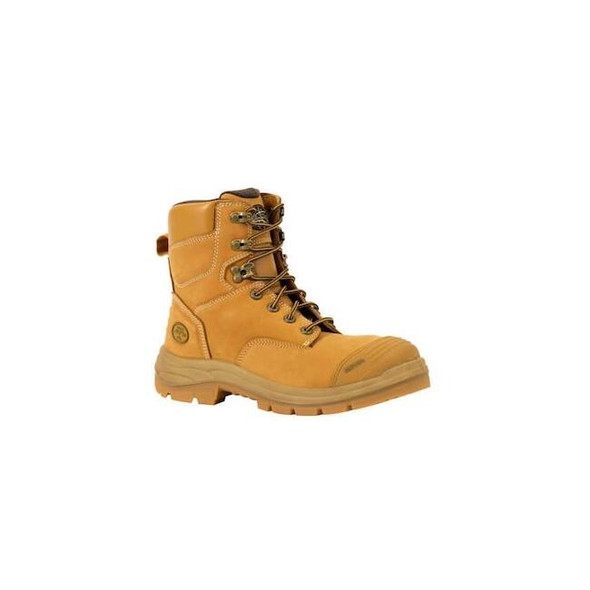 Men's 6-Inch Work Boot, 9 D, Steel Toe, 7 in H, Wheat, 55332