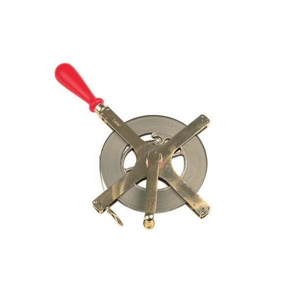 1-4" x 30m-100' Derrick SAE-Metric Dual Sided Chrome Clad Tape Measure  C2276MEN