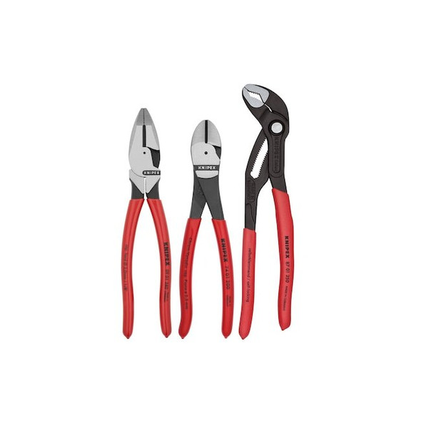 Knipex Plier Set,10 in L; 8 in L; 9.5 in L 9K 00 80 157 US
