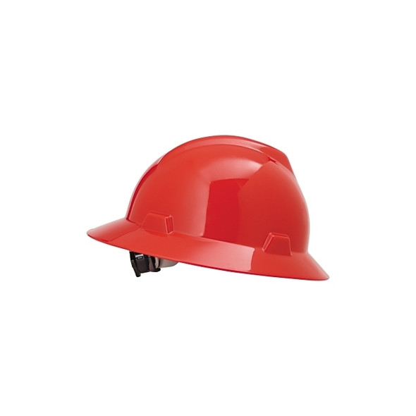 V-Gard® Protective Hat, Staz-On®, Full-Brim Hat, Slotted, Gray