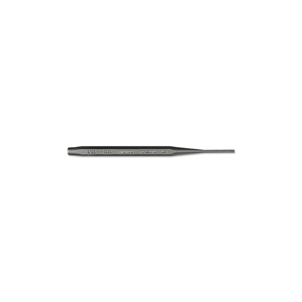 Super-Duty Drive Pin Punches, 4 1/2 in, 3/32 in tip, Tool Steel
