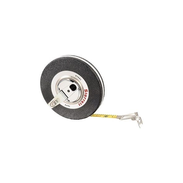 530 Series Steel Long-Line Measuring Tapes, 3/8 in x 50 ft, Inch Diameter