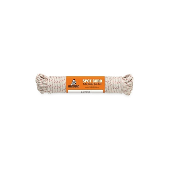 Spot Cord®, 1000 lb Capacity, 1200 ft, 1/4 in dia, Cotton, White
