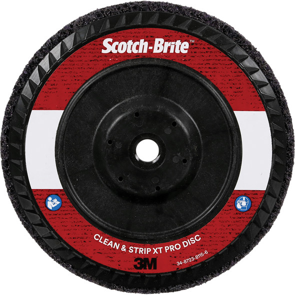 Scotch-Brite™ Clean and Strip XT Pro Disc, XO-DC, SiC Extra Coarse, Purple, 7 in x 7/8 in, Type 27 7100175122