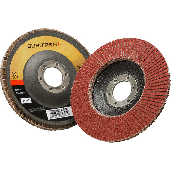 Cubitron™ II Flap Disc 969F, 60+, T29, 5 in x 7/8 in 7100104602