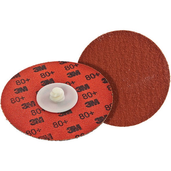 Cubitron™ II Roloc™ Durable Edge Disc 984F, 80+, YF-weight, TR, Maroon, 1-1/2 in, Die R150S 7000045175