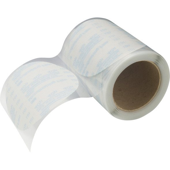 Microfinishing PSA Film Disc Roll 366L, 180 Mic, 3MIL, Type D, 5 in x NH, Die 500X 7010359960