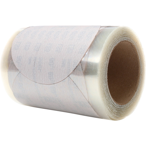 Microfinishing PSA Film Disc Roll 366L, 60 Mic 3MIL, Type D, 5 in x NH, Die 500X 7010325882