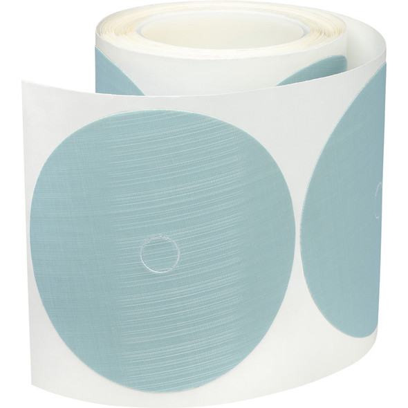 Trizact™ PSA Film Disc Roll 268XA, A10 3MIL, Blue, 5 in x 5/8 in, Die 500BB 7000149240