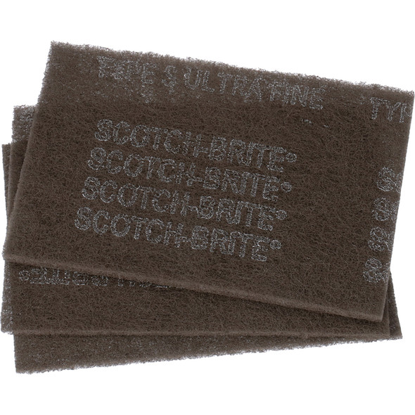 Scotch-Brite™ Hand Pad 7448, 37448, HP-HP, SiC Ultra Fine, Gray, 9 in x 6 in 7000121089