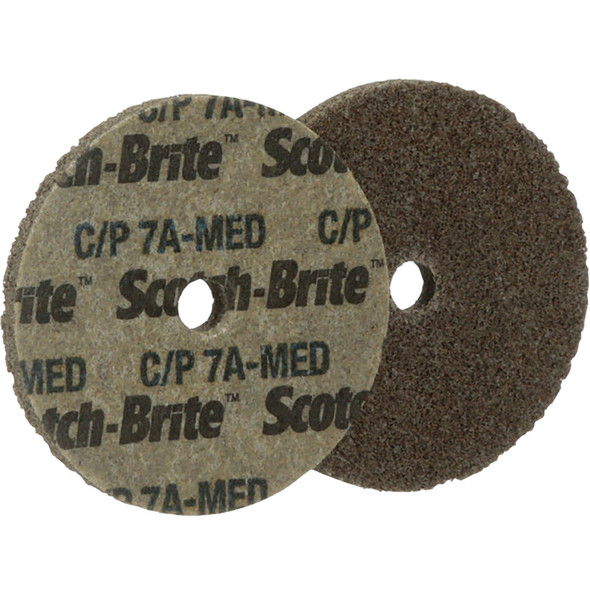 Scotch-Brite™ Cut and Polish Unitized Wheel, CP-UW, 7A Medium, 8 in x 1 in x 1 in 7000120587