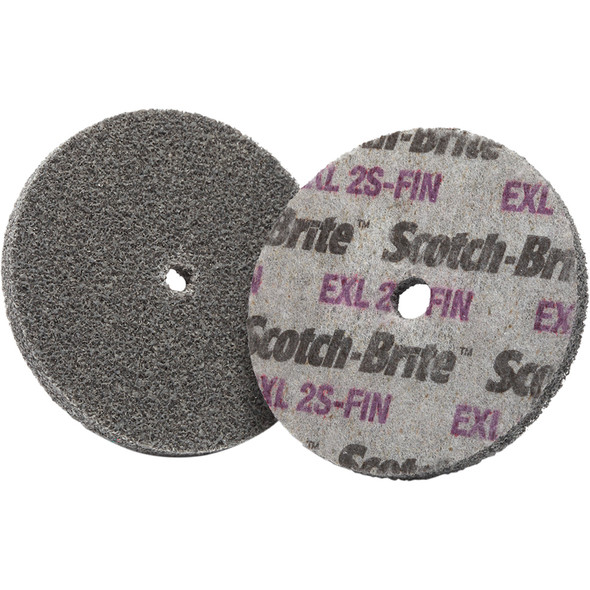 Scotch-Brite™ EXL Unitized Wheel, XL-UW, 2S Fine, 4 in x 1/4 in x 1/4 in 7000120677