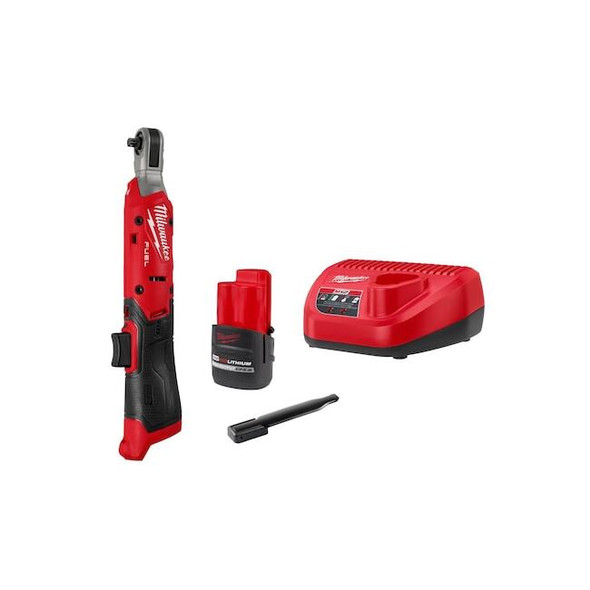 Milwaukee Tool Cordless Ratchet, 0.25 in 3052-21