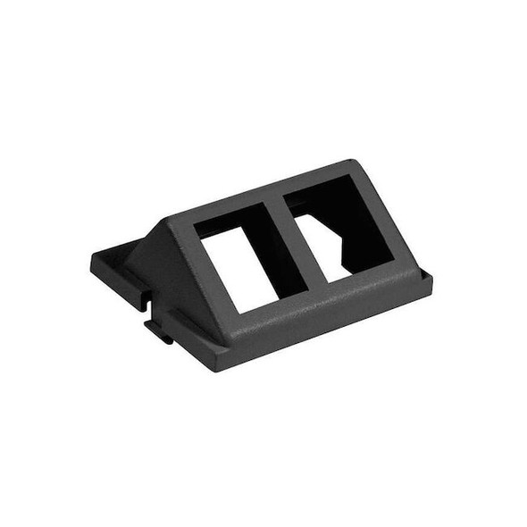 Hubbell Premise Wiring IStation Module,2 Ports,Black,UNLD IM2KA15BK