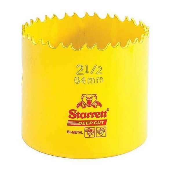 Starrett Bi-Metal Fast Cut Hole Saw 2-1/2" (64mm) DCH0212-G