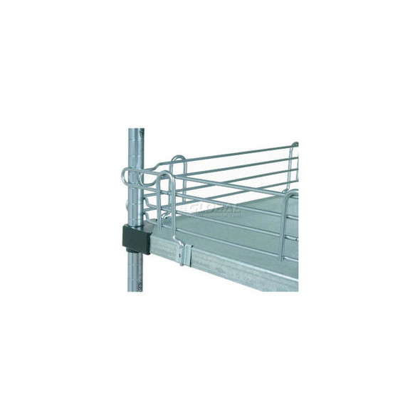 Nexel Chrome Ledge for Solid Shelves 60""W x 4""H